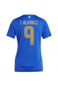 Argentina Julian Alvarez #9 Fotballdrakt Borte Klær Dame Copa America 2024 Korte ermer